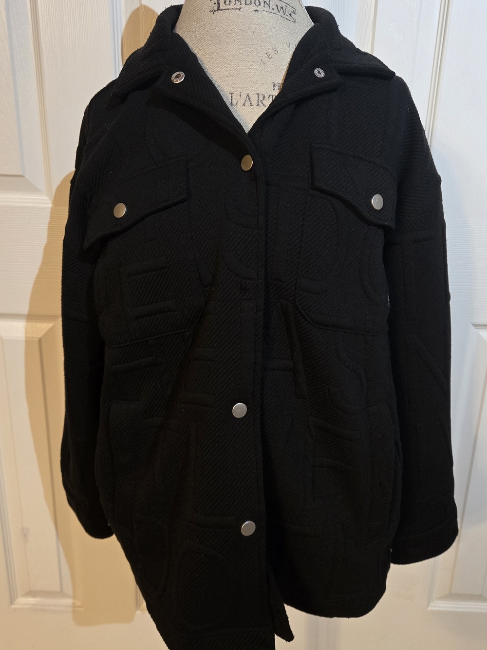 Womens Black Hooded Jacket - FB Sister
